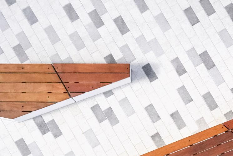 Techo bloc nuestra marca adoquines comerciales banco gris blanco personalizado bloc 4