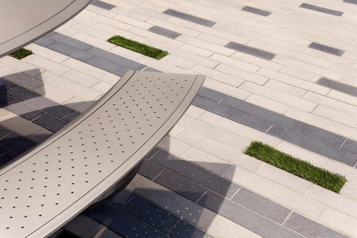 Techo bloc estudio de caso adoquín comercial gris negro administración antidroga img1